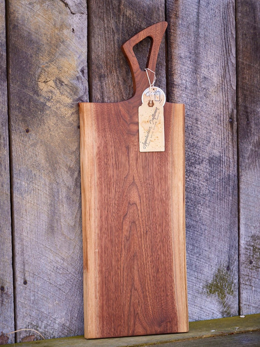 Live Edge Walnut Charcuterie Board - Appalachian Craftsman LLC