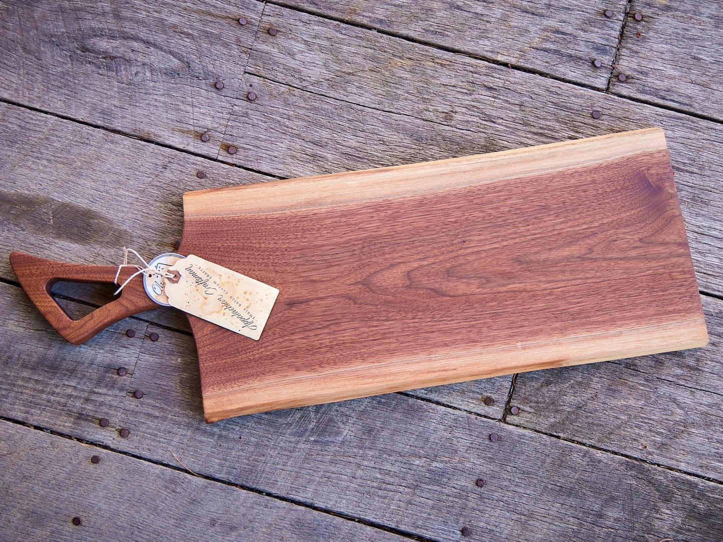 Live Edge Walnut Charcuterie Board - Appalachian Craftsman LLC