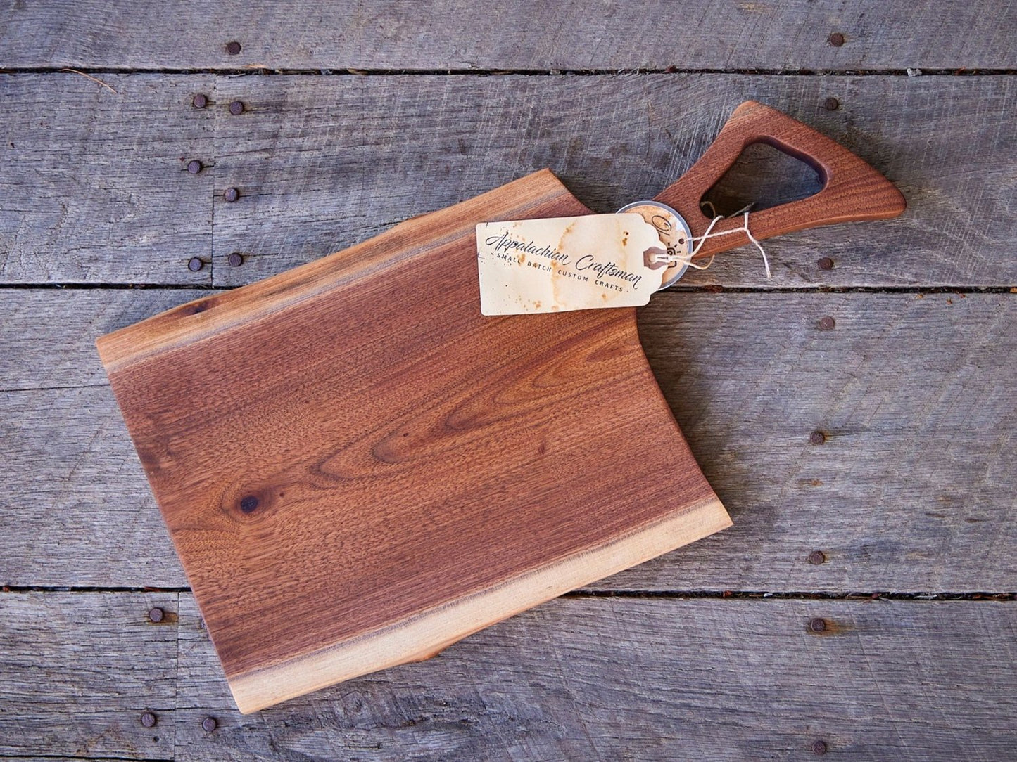 Live Edge Walnut Charcuterie Board - Appalachian Craftsman LLC