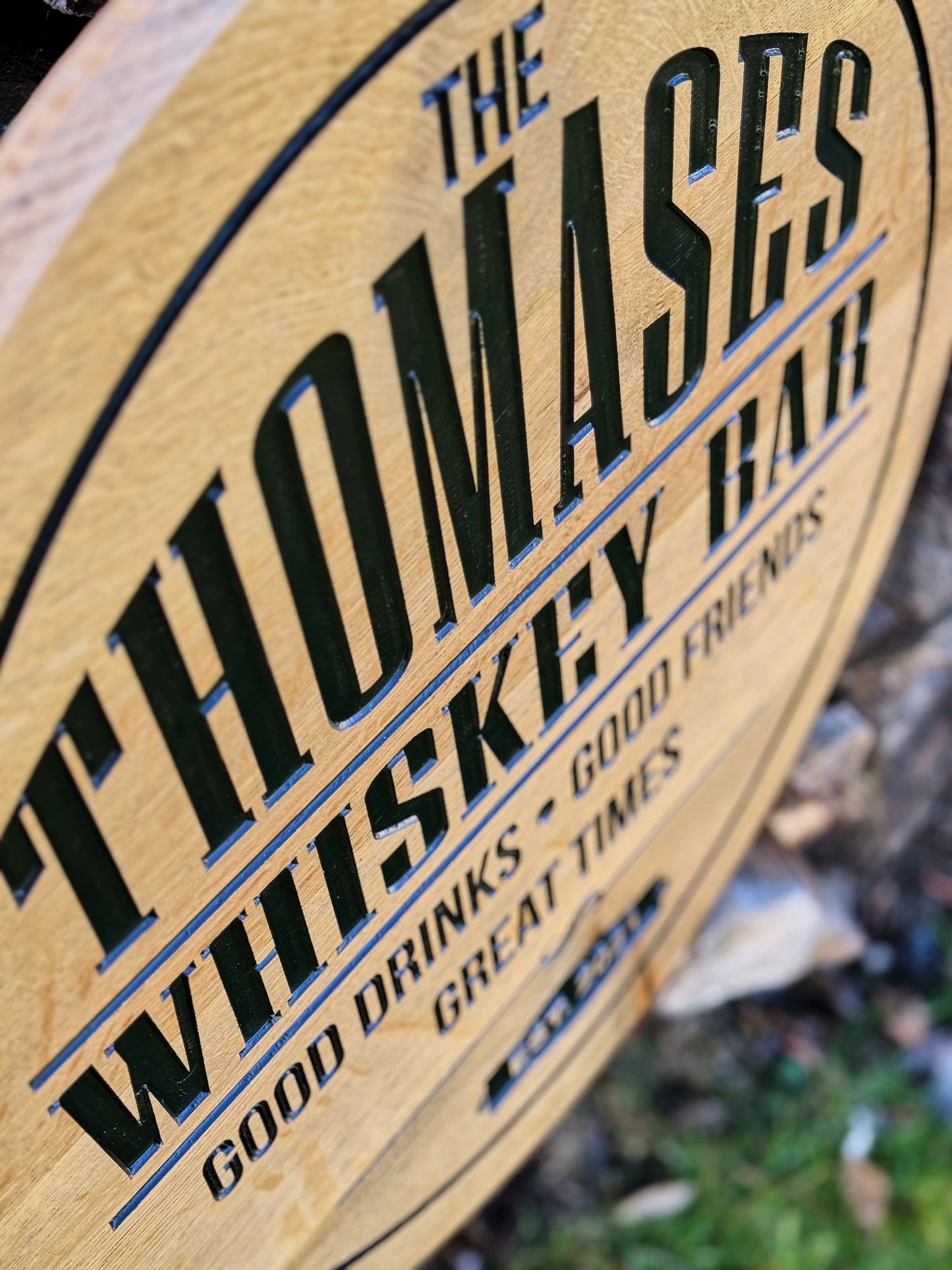 Premium Bourbon Barrel Top Style Sign - Appalachian Craftsman LLC