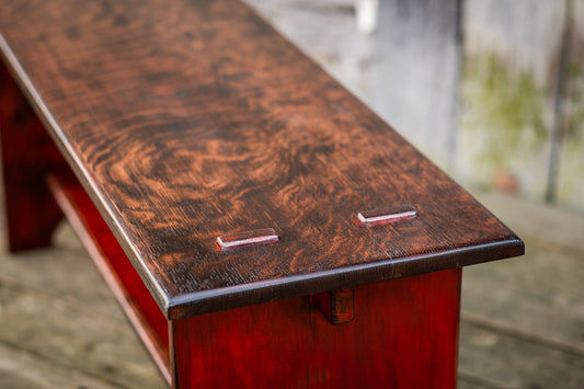 Rustic Farmhouse Bench (Custom Order) - Appalachian Craftsman LLC