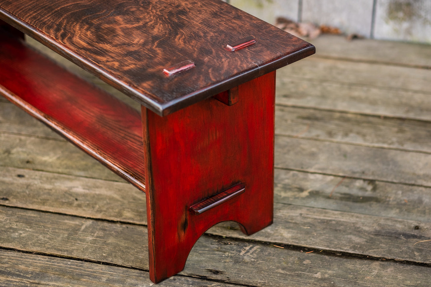 Rustic Farmhouse Bench (Custom Order) - Appalachian Craftsman LLC