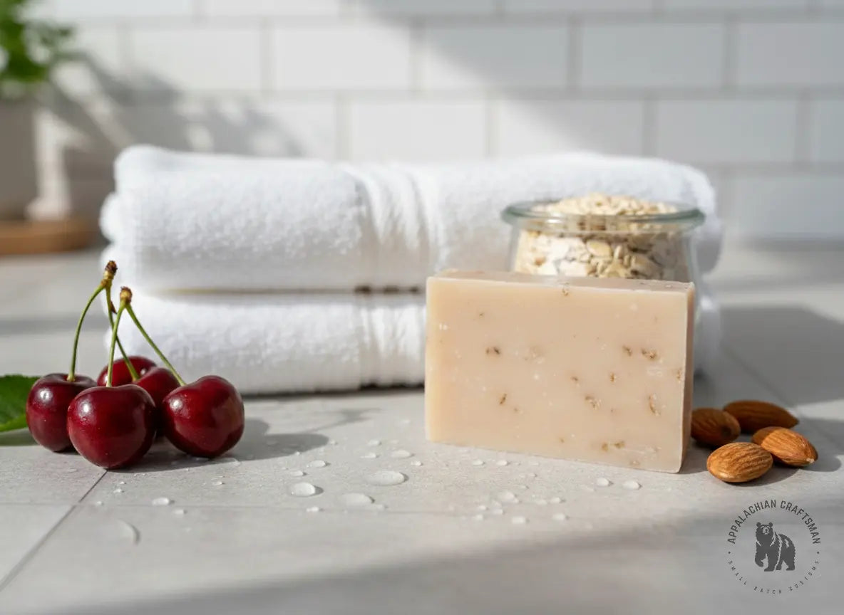Wild Cherry-Almond Oatmeal Traditional Cold-Process Soap Bulk Apothecary