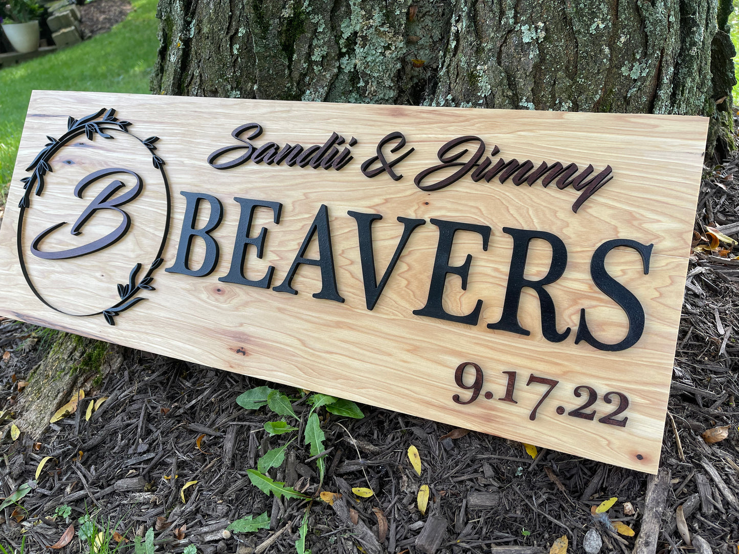 Rustic Pine Name Sign - Appalachian Craftsman LLC