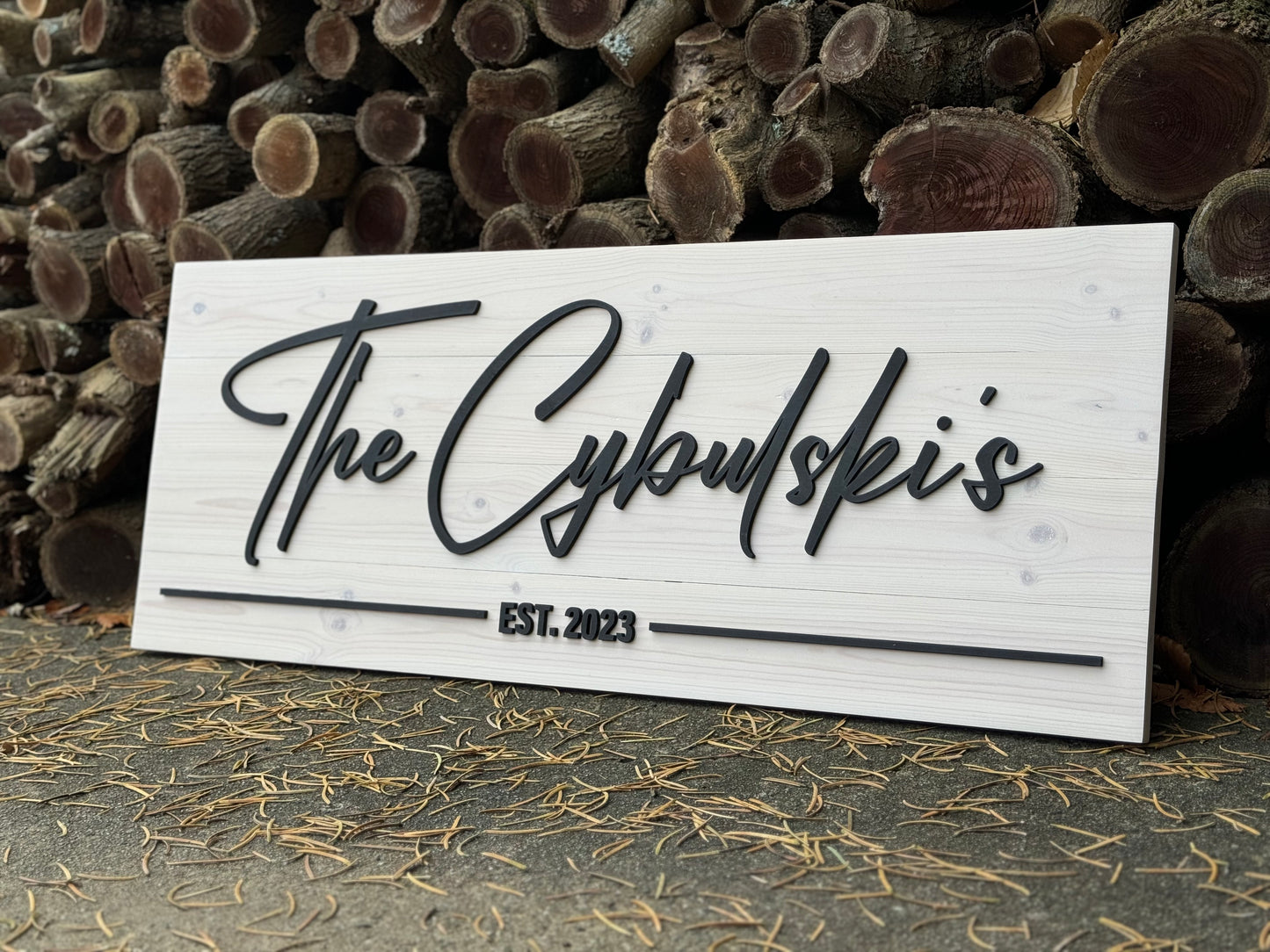 Rustic Pine Name Sign - Appalachian Craftsman LLC