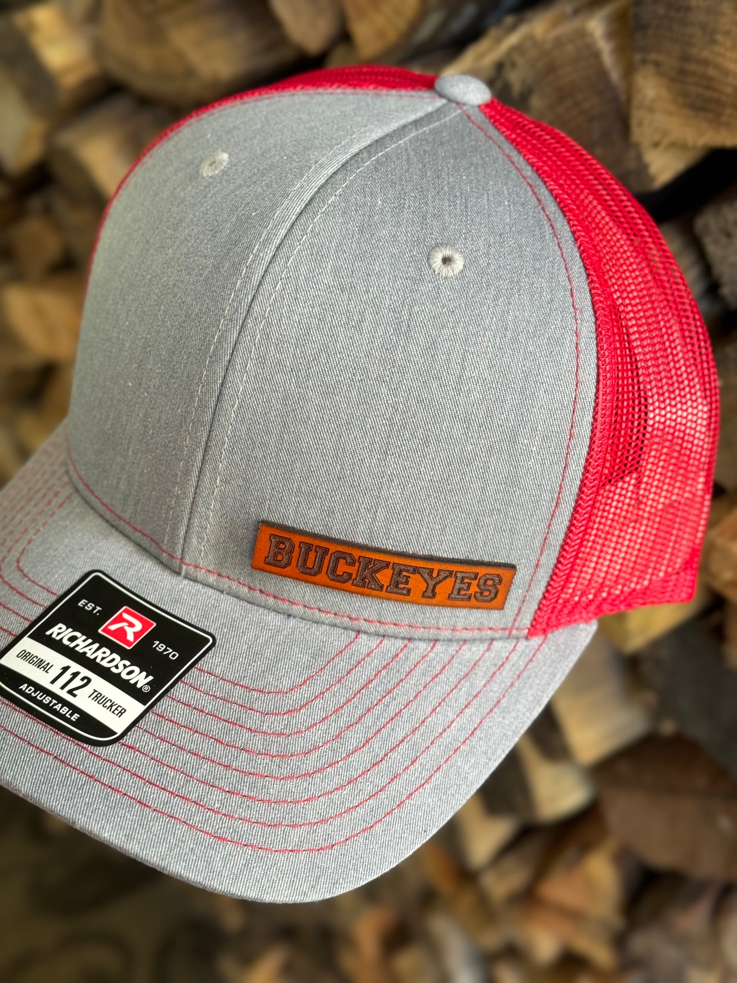 Buckeyes Leather Patch Hat - Appalachian Craftsman LLC