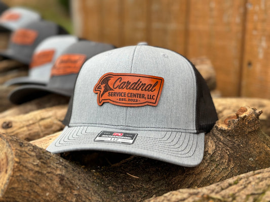 Custom Artwork Leather Patch Hats - Appalachian Craftsman LLC