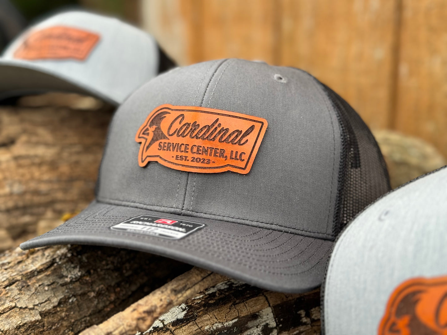 Custom Artwork Leather Patch Hats - Appalachian Craftsman LLC