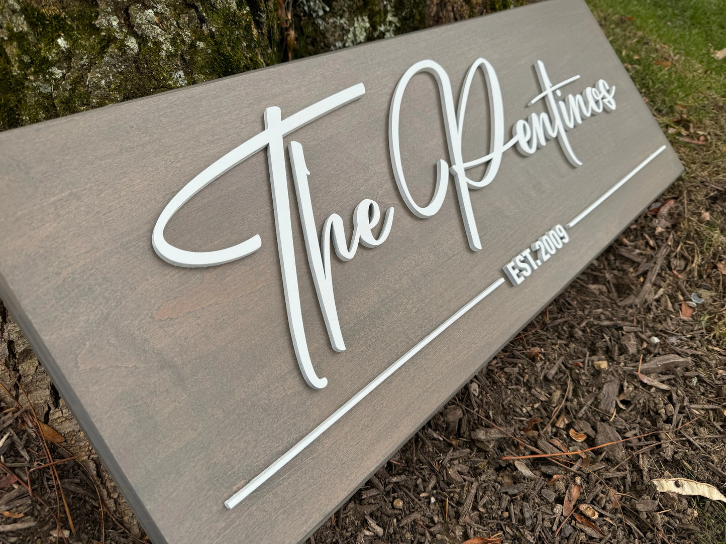 Rustic Pine Name Sign - Appalachian Craftsman LLC