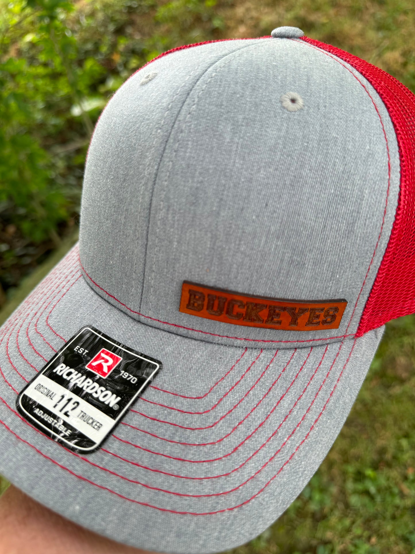 Buckeyes Leather Patch Hat - Appalachian Craftsman LLC