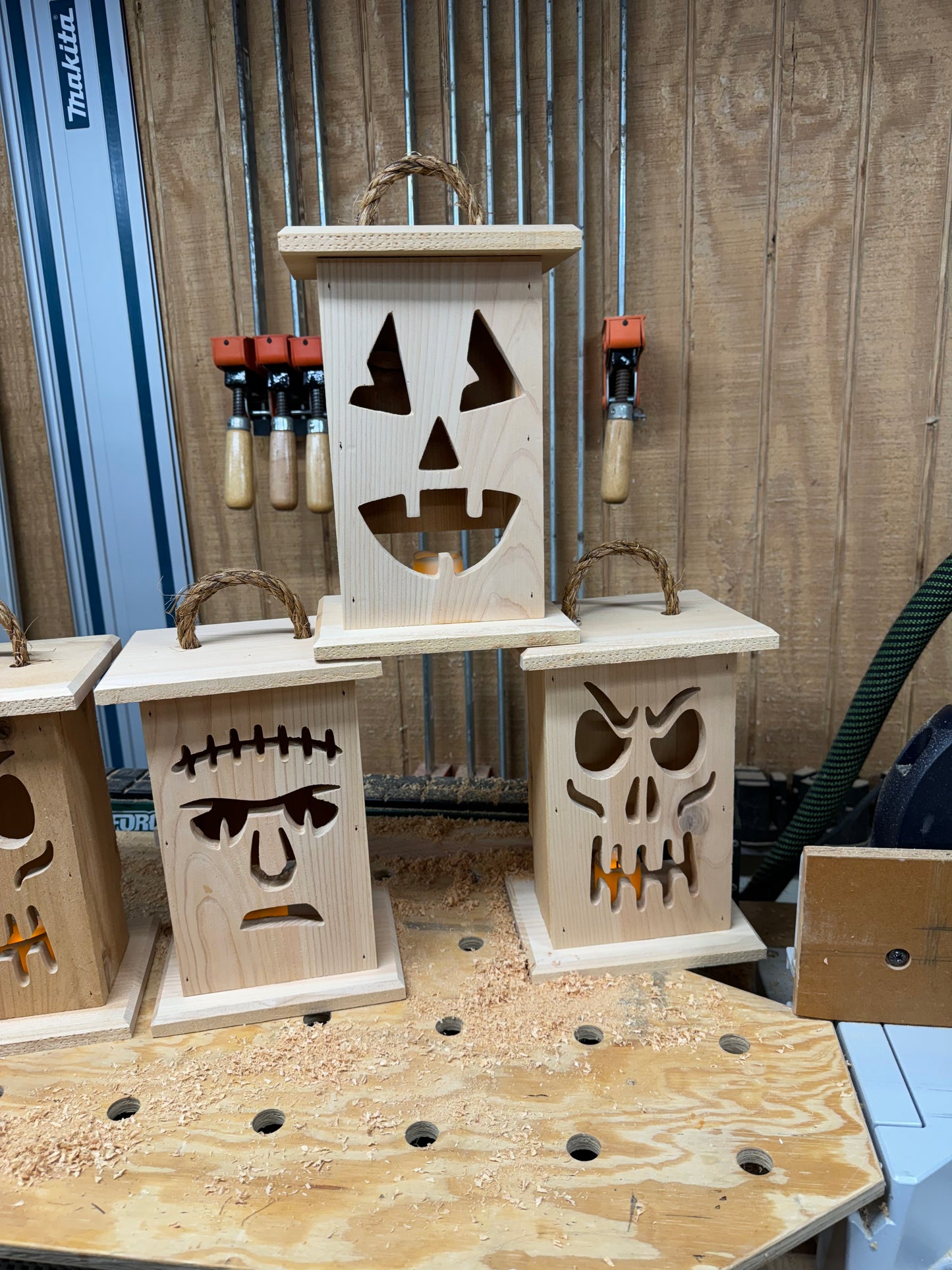 Cedar Halloween Lanterns - Appalachian Craftsman LLC
