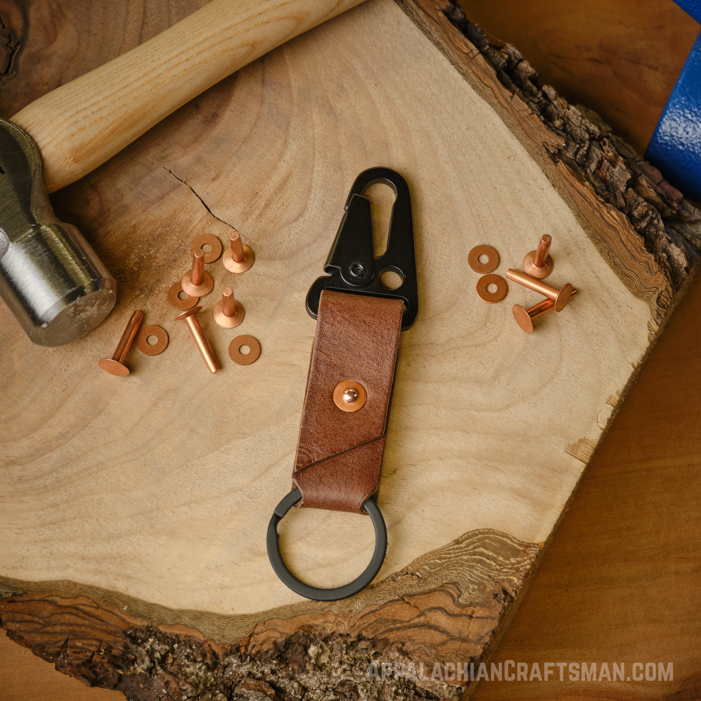 The Switchback — Limited Edition Copper Rivet Keychain
