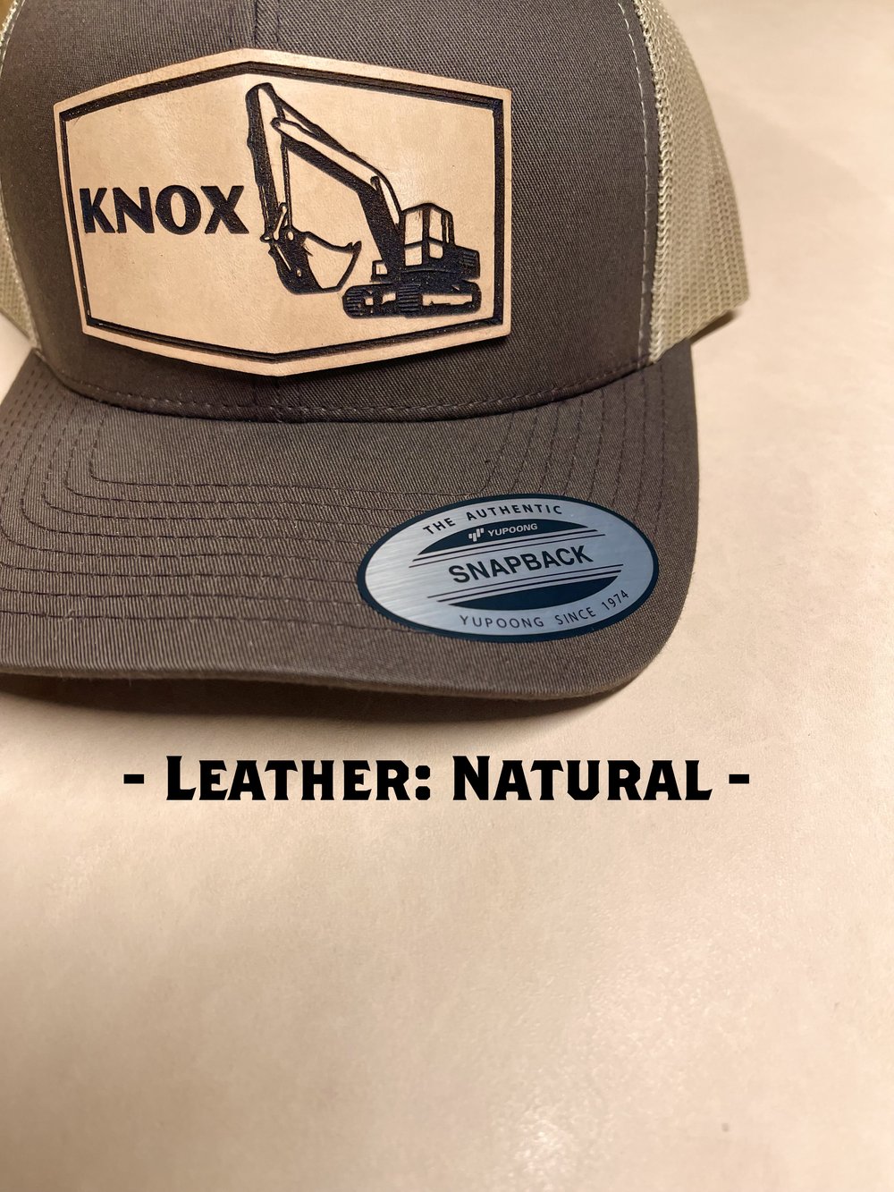 Custom Artwork Leather Patch Hats - Appalachian Craftsman LLC