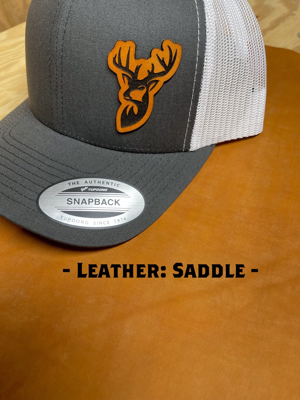 Custom Artwork Leather Patch Hats - Appalachian Craftsman LLC