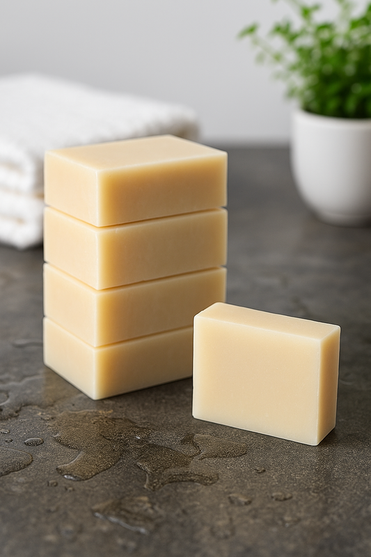 Plain Unscented colorant free cold process soap