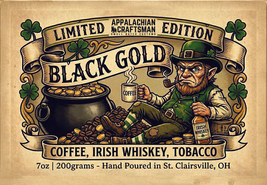 "Black Gold" - Limited Edition Candle | St. Patrick's Day | St. Paddy's Day