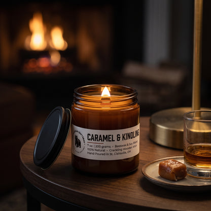 The Homestead Collection - Hand-Poured Wooden Wick Candle | Beeswax & Soy | 19 Fragrances