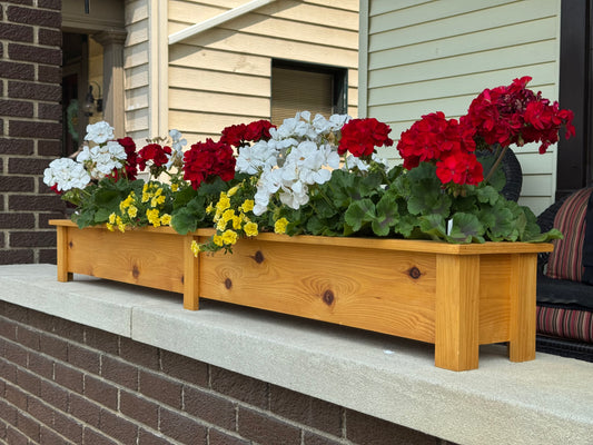 Handmade Cedar Planter Boxes – Square & Long Styles Available