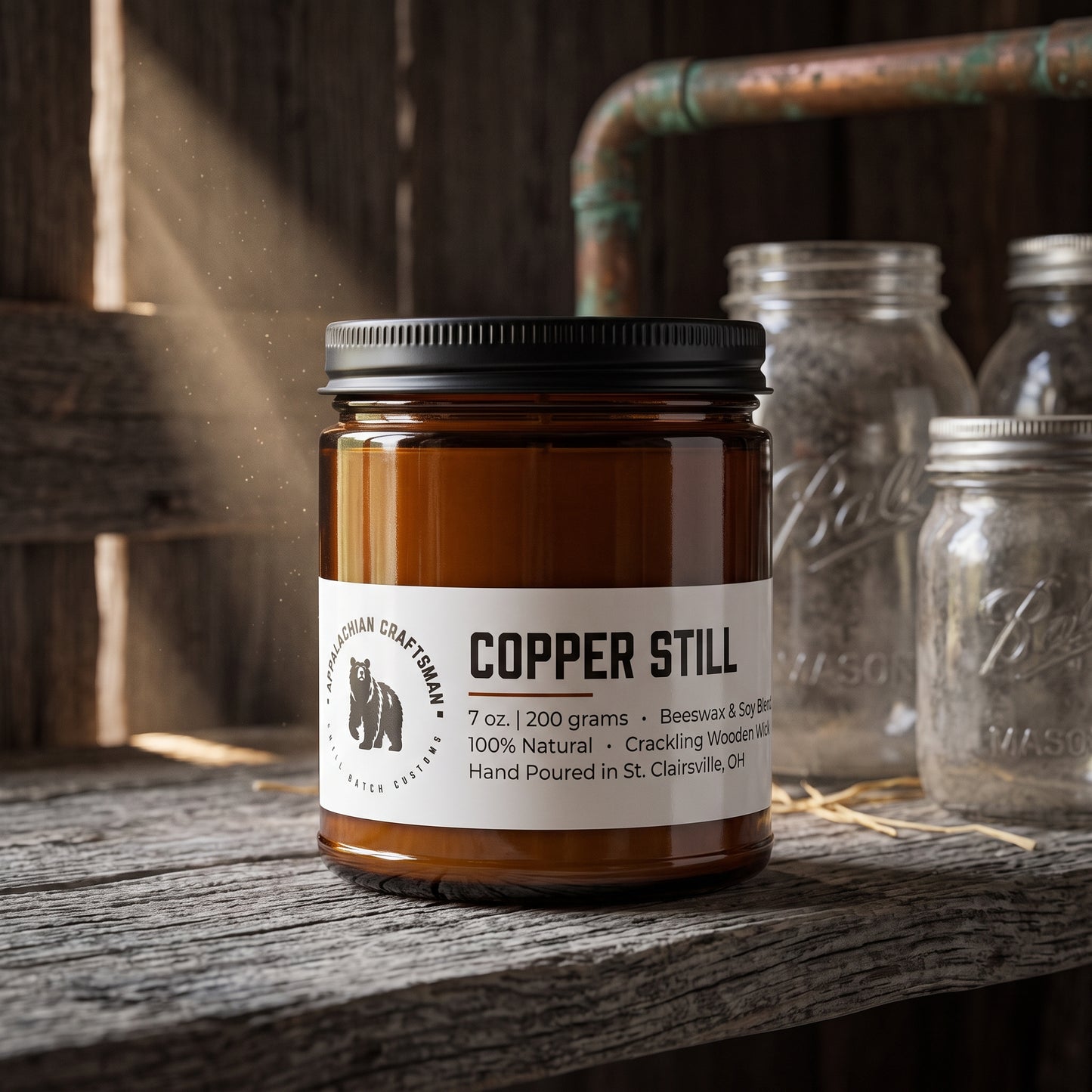 The Homestead Collection - Hand-Poured Wooden Wick Candle | Beeswax & Soy | 19 Fragrances