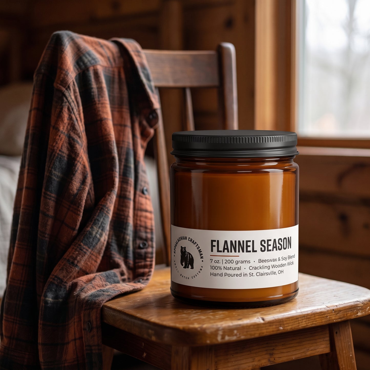 The Homestead Collection - Hand-Poured Wooden Wick Candle | Beeswax & Soy | 19 Fragrances