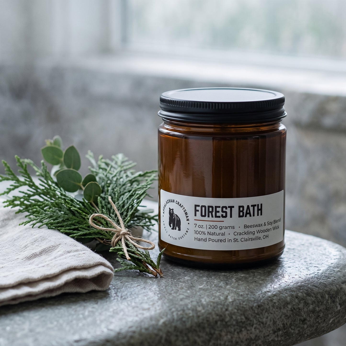 The Homestead Collection - Hand-Poured Wooden Wick Candle | Beeswax & Soy | 19 Fragrances