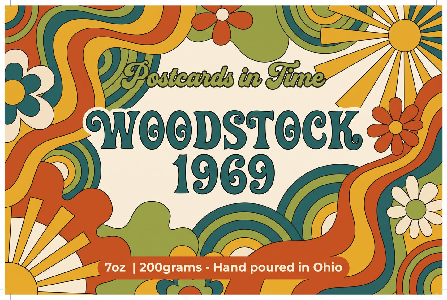 Woodstock 1969 - Limited Edition Soy & Beeswax Candle